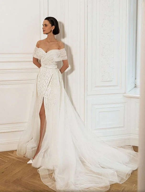 Early Bird Discount Snazzy White Wedding Dress