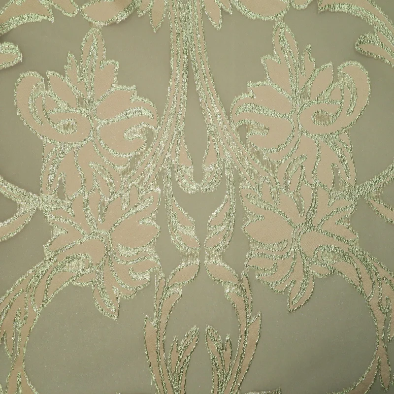 Fantastic Offers Pink and Gold Abstract Textured Brocade Fabric