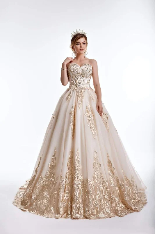 Lowest Price Beige A-Line Wedding Dress