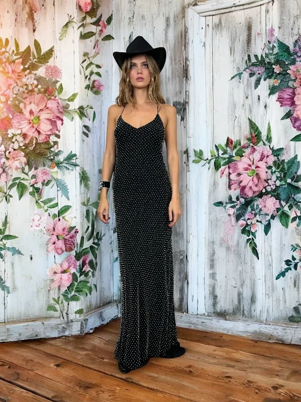 Today’s Deal Ralph Lauren, black and pearl bias cut dress