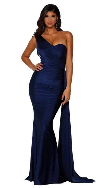 Early Access Slinky Blue Evening Dress