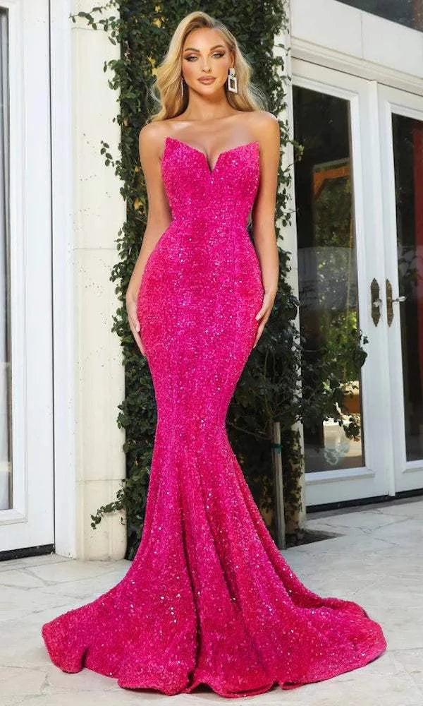 Price Drop Style Pink Evening Dress