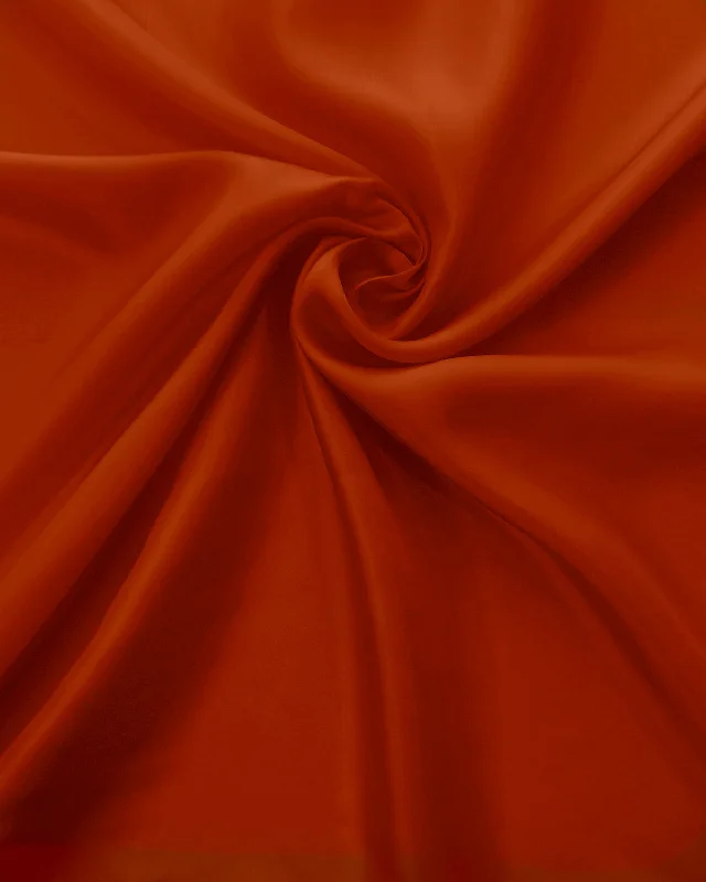 Warehouse Sale Burnt Orange Cupro Bemberg Lining