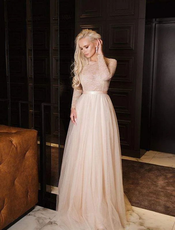 Crazy Deals Dutch Creme Evening Dress