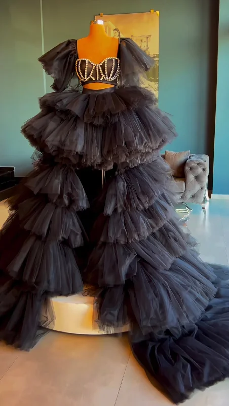 Doorbuster Deal Gallant Frilled Evening Dress