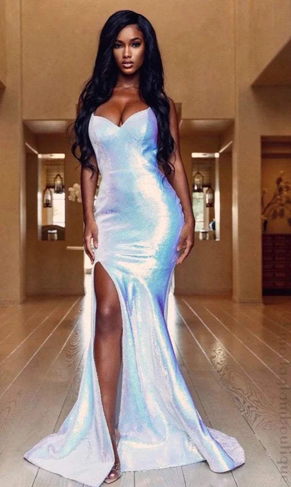 Act Fast Annual Blue Evening Dress