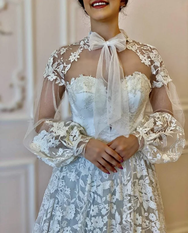 Take Advantage Wedding Dress with Lace A Line