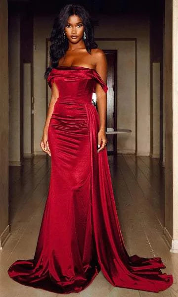 Great Deals Lacey Red Evening Dress