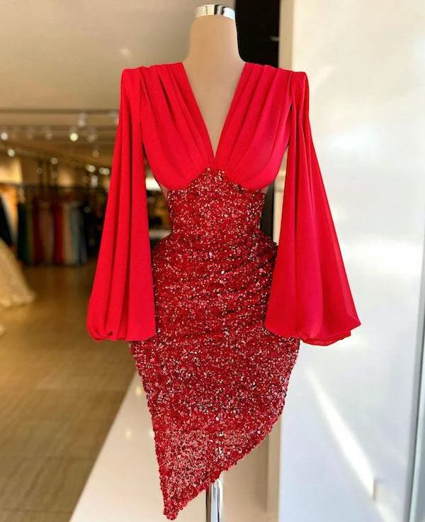 Instant Discount Dazzling Red Evening Dress
