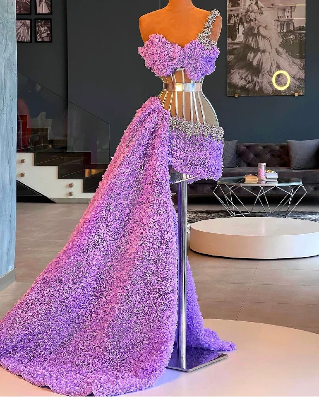 Price Cut Fluorescent Evening Dress