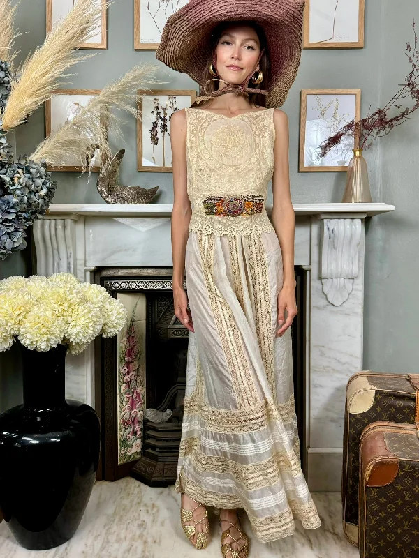 Today’s Deal Ostia, Reworked Victorian lace ans silk dress
