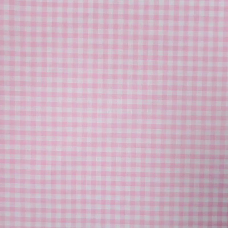 Special Discount Pink and White Shepards Check Cotton Blended Broadcloth