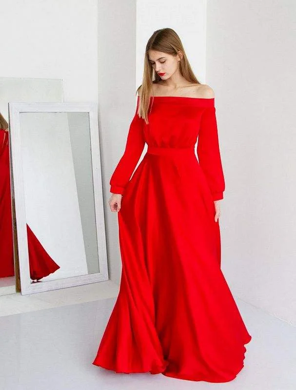 Limited Quantity Leather Red Evening Dress