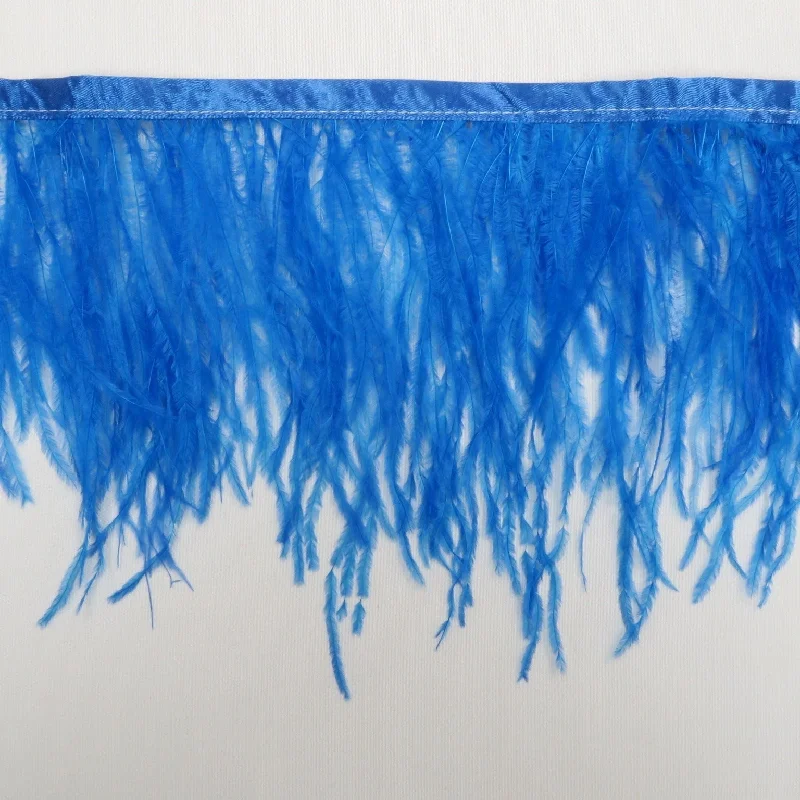 Huge Discounts Right Blue Ostrich Feather Trim 2 PLY
