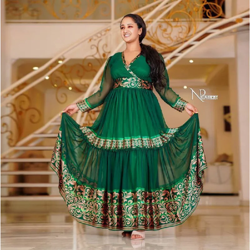 Deal Alert Meron Ethiopian Chiffon Dress