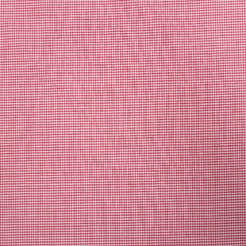 YEAR-End Clearance Red and White Shepards Check Cotton Blended Broadcloth