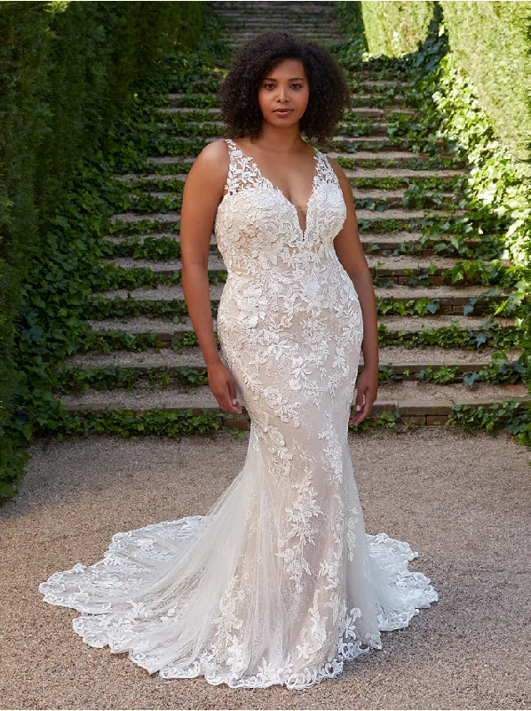 Overstock Sale Fabricated White Wedding Dress