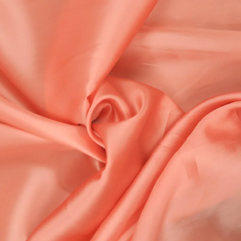 Price Drop Solid Rose Gold Silk Satin Organza Fabric 54" 12mm