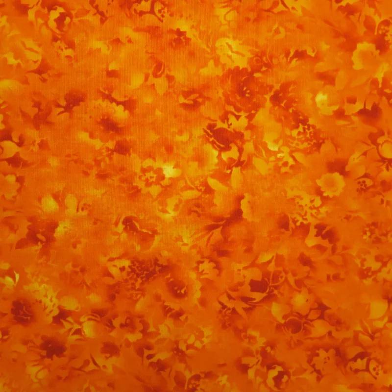 Markdown Madness Orange and Yellow Cotton Blended Broadcloth