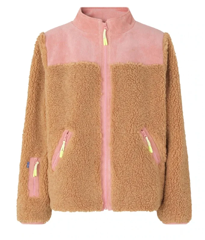 Deal Mania Adele Jacket In Doe Begonia Pink