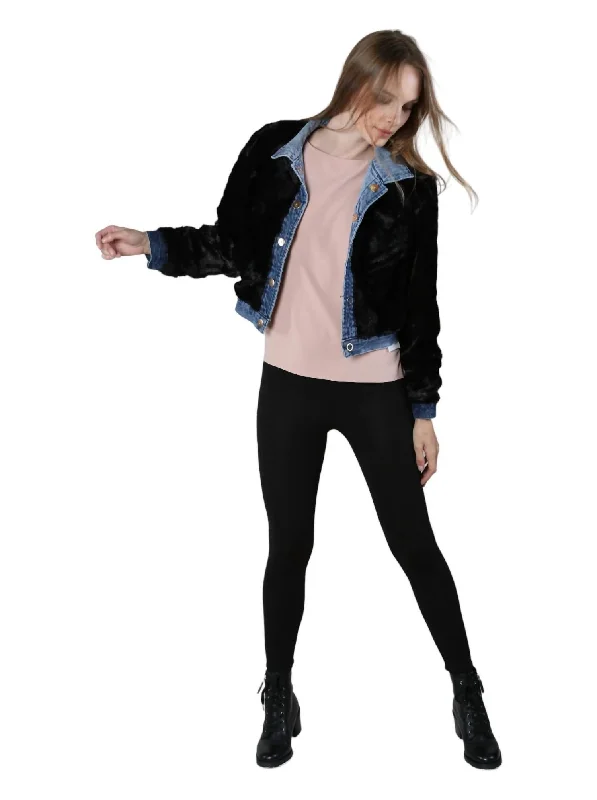 Price Rollback Alexis Jacket In Denim/black