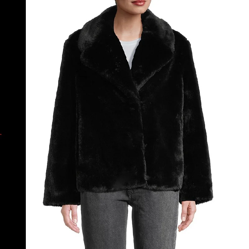Amazing Deals Apparis Milly Plant-Based Faux-Fur Coat, Black