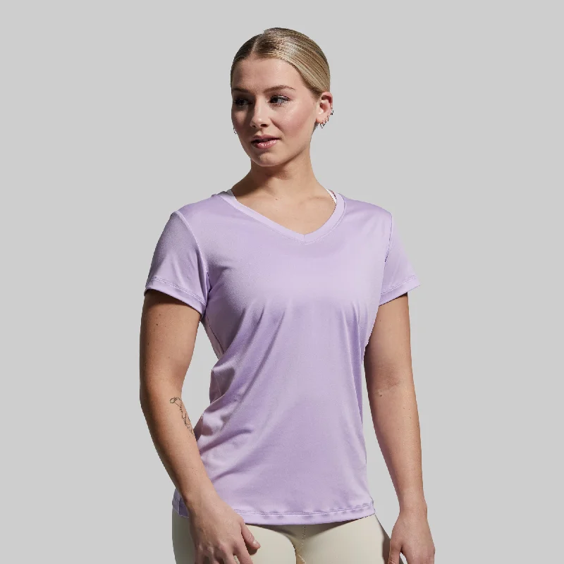 Discount Deals Athleisure Short Sleeve V-Neck (Enchanted)