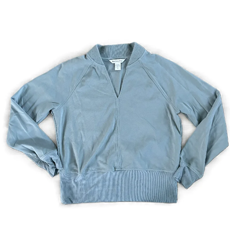 While Supplies Last Athletic Top Long Sleeve Crewneck By Athleta In Blue, Size: S