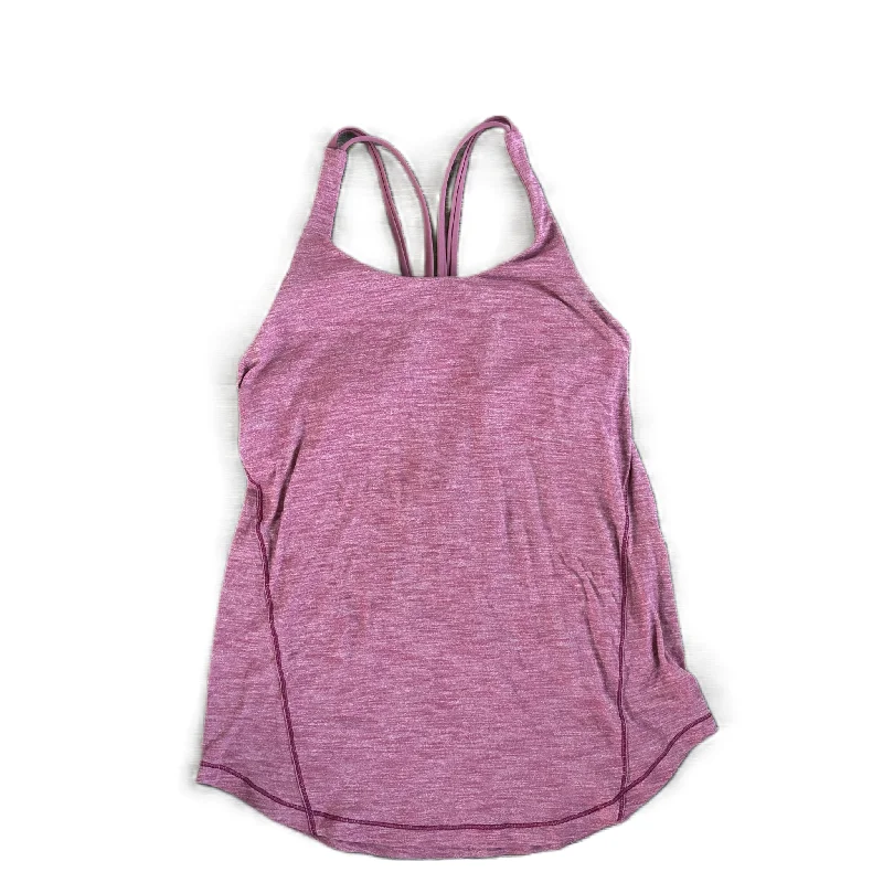 New Deals Athletic Top Short Sleeve By Lululemon In Purple, Size: M