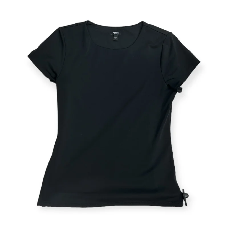 Act Now Black Top Short Sleeve Express, Size L