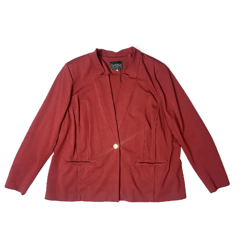 Price Blitz Blazer By Eloquii In Red, Size: 3x