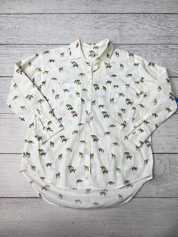 Mega Deal Blouse Long Sleeve By Madewell In Animal Print, Size: Xs
