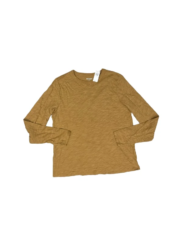 Members Only Brown Top Long Sleeve Basic Old Navy, Size S