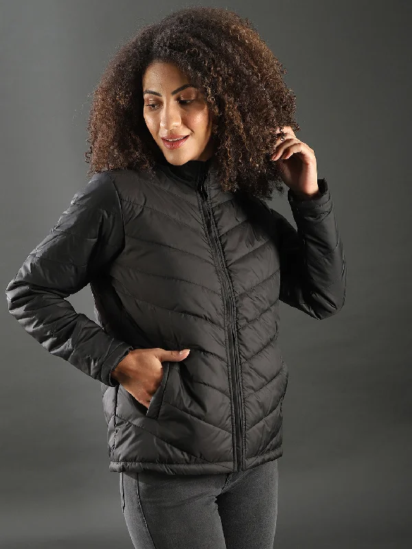 Factory Direct Sale Campus Sutra Women Solid Stylish Casual Bomber Jacket