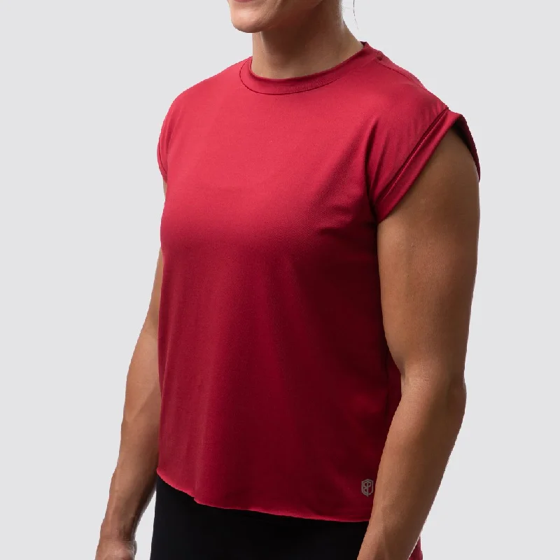 Year-End Sale Captivate Muscle Tee (Wine)