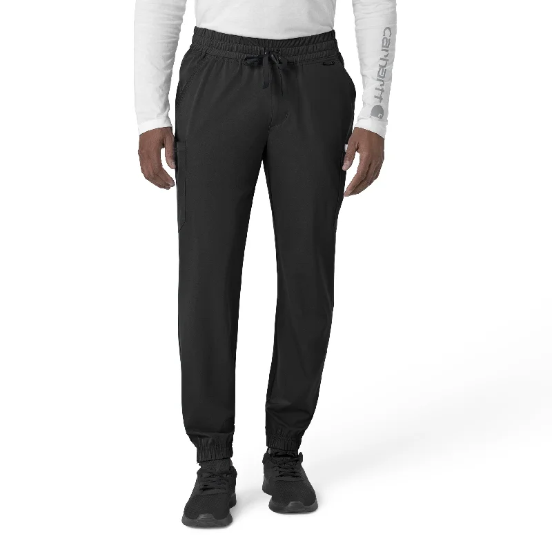 Clearance Sale Carhartt Force Liberty Men's Comfort Cargo Jogger Scrub Pant - Black