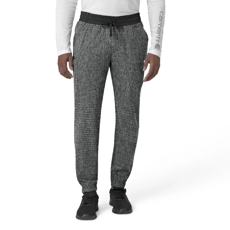 Members Only Carhartt Force Liberty Men's Comfort Cargo Jogger Scrub Pant - Charcoal Heather