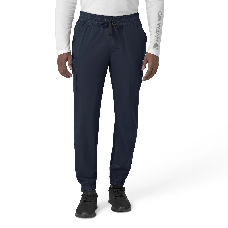 Price Slash Carhartt Force Liberty Men's Comfort Cargo Jogger Scrub Pant - Navy