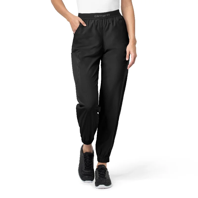Savings Bonanza Carhartt Force Liberty Women's Comfort Cargo Jogger Scrub Pant - Black
