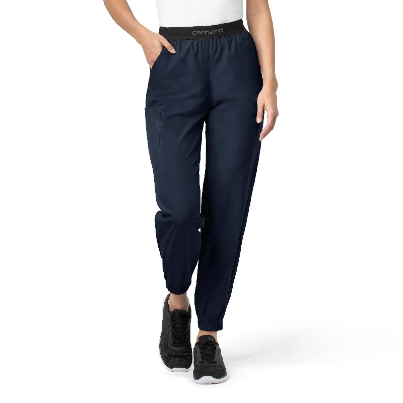 Massive Deals Carhartt Force Liberty Women's Comfort Cargo Jogger Scrub Pant - Navy