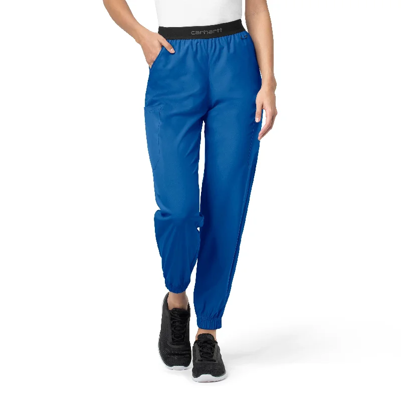 Crazy Savings Carhartt Force Liberty Women's Comfort Cargo Jogger Scrub Pant - Royal