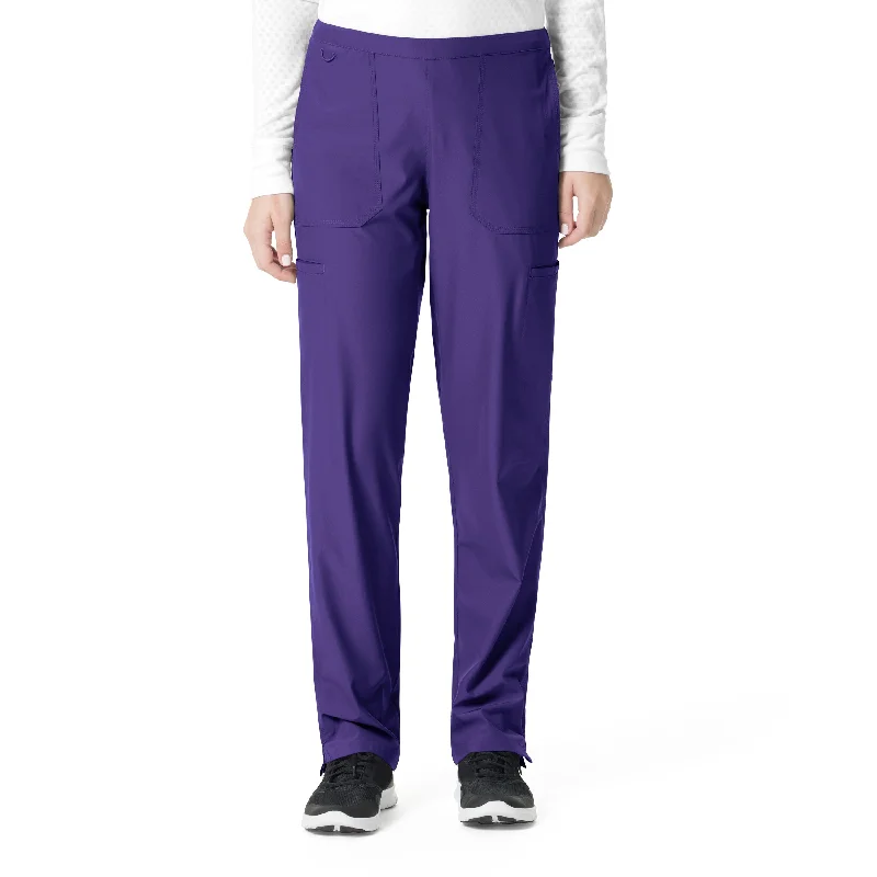 Clearance Sale Carhartt Force Liberty Women's Flat Front Straight Leg Scrub Pant - Grape