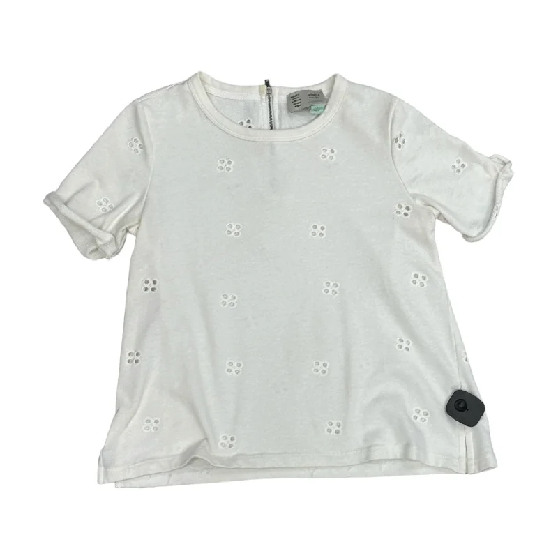 Act Fast Cream Top Short Sleeve Saturday/sunday, Size S