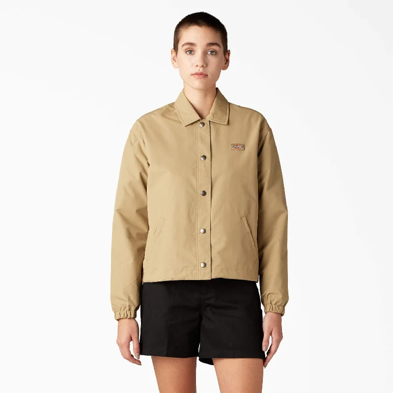 Closeout Dickies Women’s Oakport Cropped Coaches Jacket