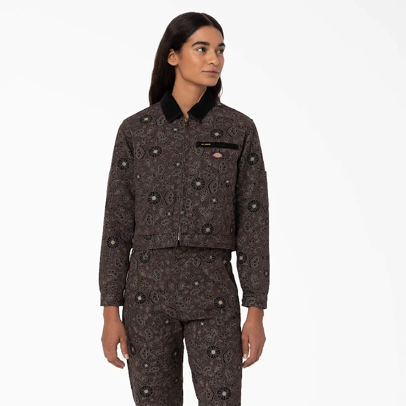 Deep Discounts Dickies Women's Ellis Floral Duck Canvas Jacket