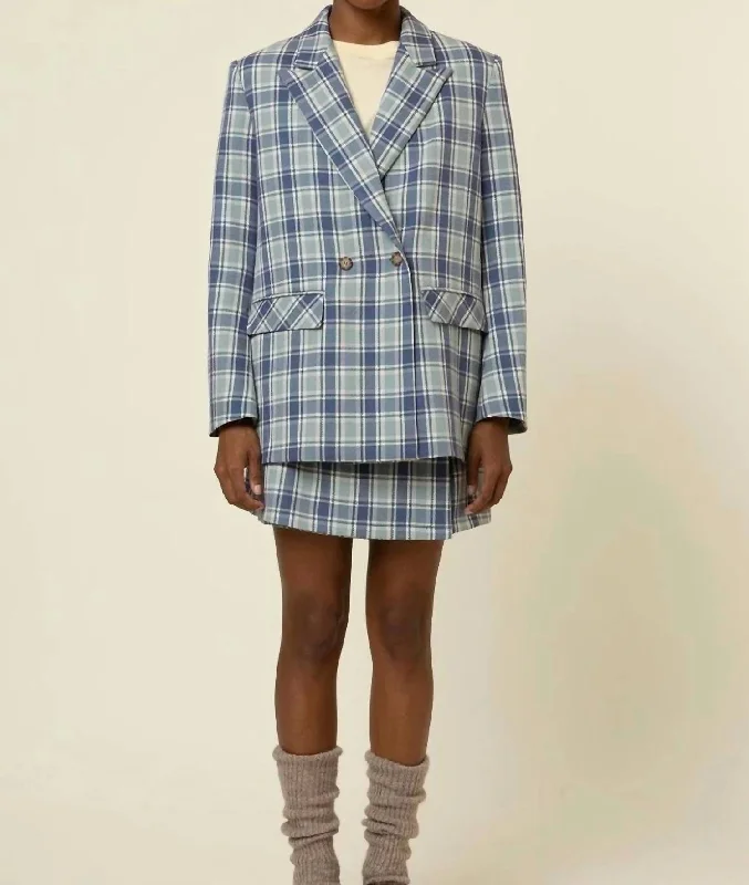 Seasonal Sale Garance Woven Blazer In Blue