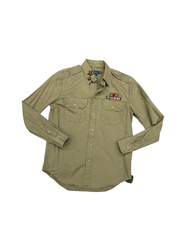 Early Access Green Top Long Sleeve Polo Ralph Lauren, Size 4