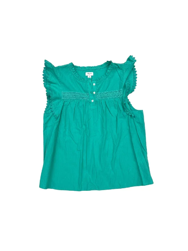 Quick Sale Green Top Sleeveless J. Crew, Size M