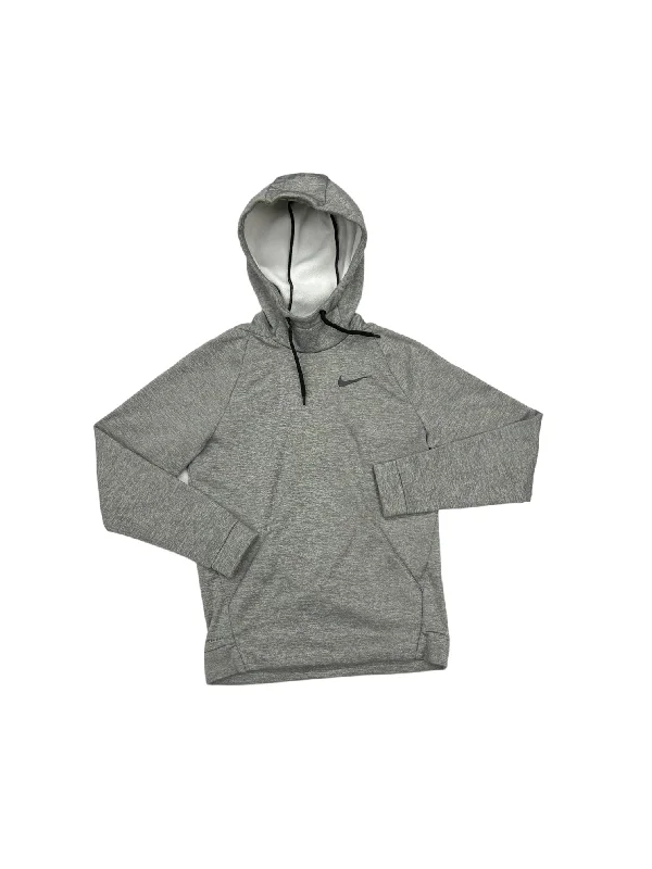 Steals and Deals Grey Athletic Sweatshirt Hoodie Nike Apparel, Size S