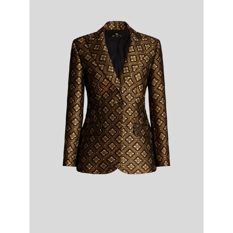 Super Sale JACQUARD JACKET WITH MEDALLIONS